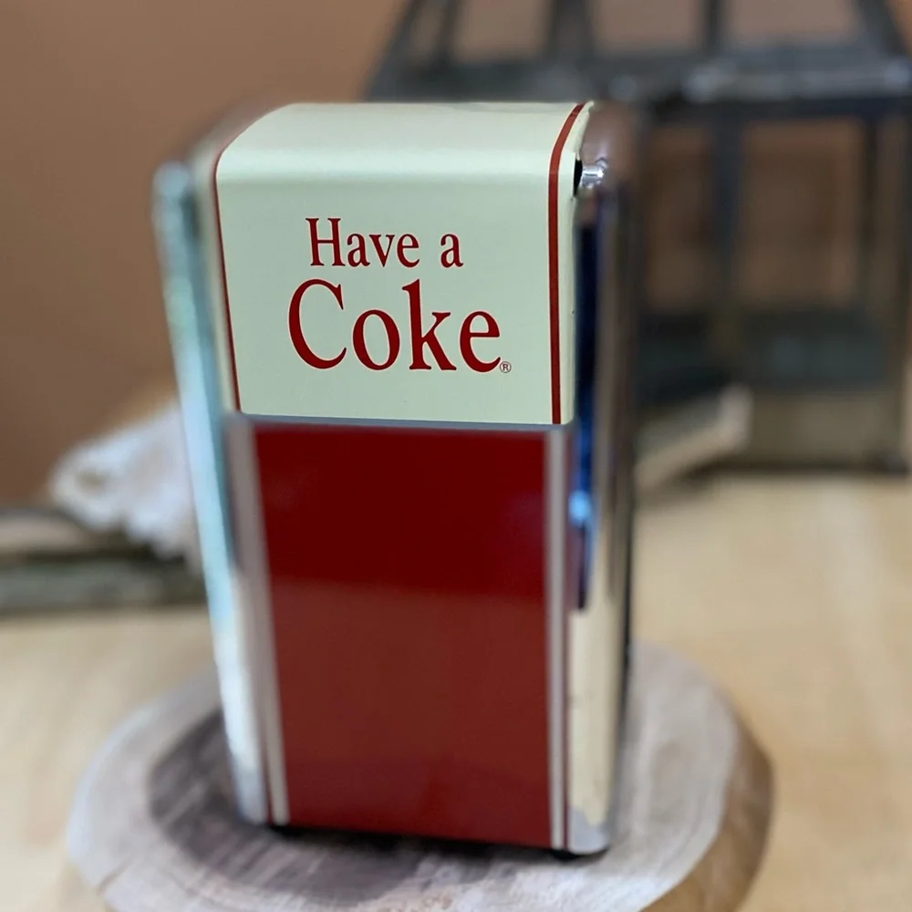 Coca-Cola Red and Cream Napkin Holder - Picture 3 of 6